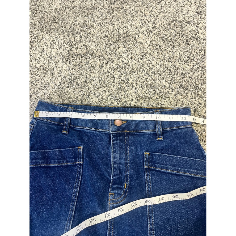 Boden Barrel Denim Jeans US 2R‎ Blue High Waist Utility Pockets Barrel Jeans - Picture 8 of 13